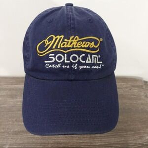 Mathews Solocam Hat Cap Strap Back One Size Blue Adjustable Archery Hunting Mens